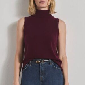 Cashmere Turtle Neck Burgundy